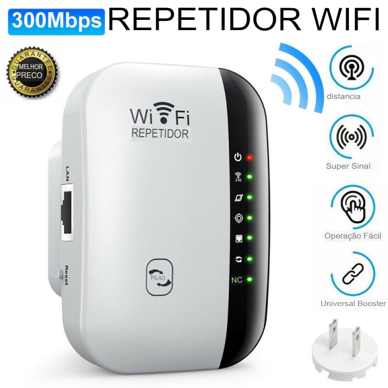 Repetidor WiFi - Amplificador de Sinal Wireless